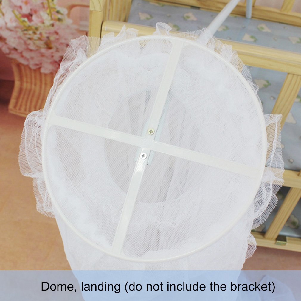 ! OCDAY Baby Bedding Crib Mosquito Net Portable Size Round Toddler Baby Bed Mosquito Mesh Hung Dome Curtain Net Summer