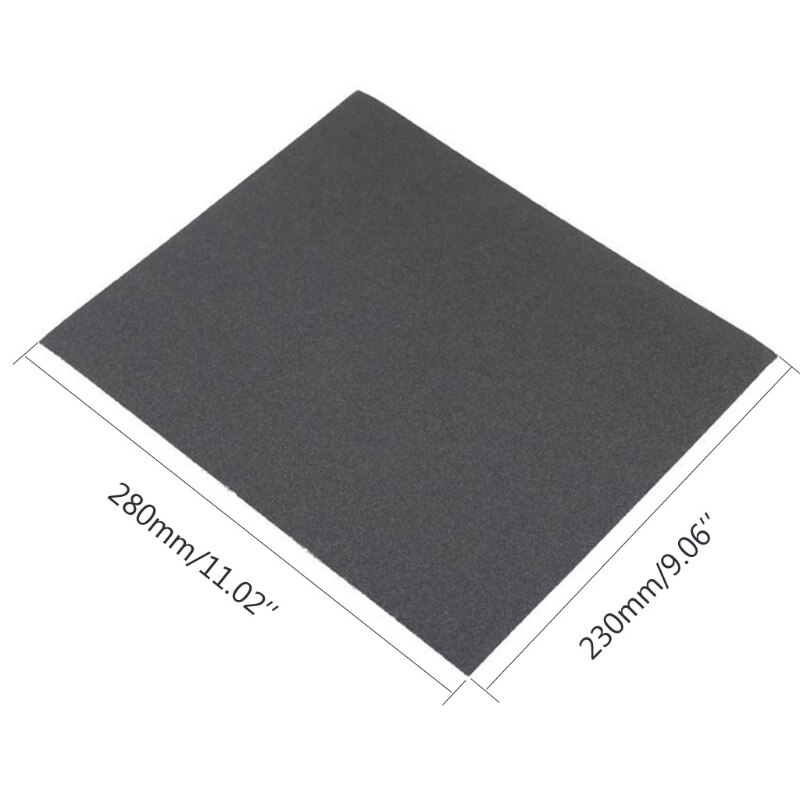 2pcs 100/240/400/600/1000/2000 28x23cm Grit Aluminium Sanding Paper Oxide Wet Dry Abrasive Metal Wood Abrasive Tools #RW1209