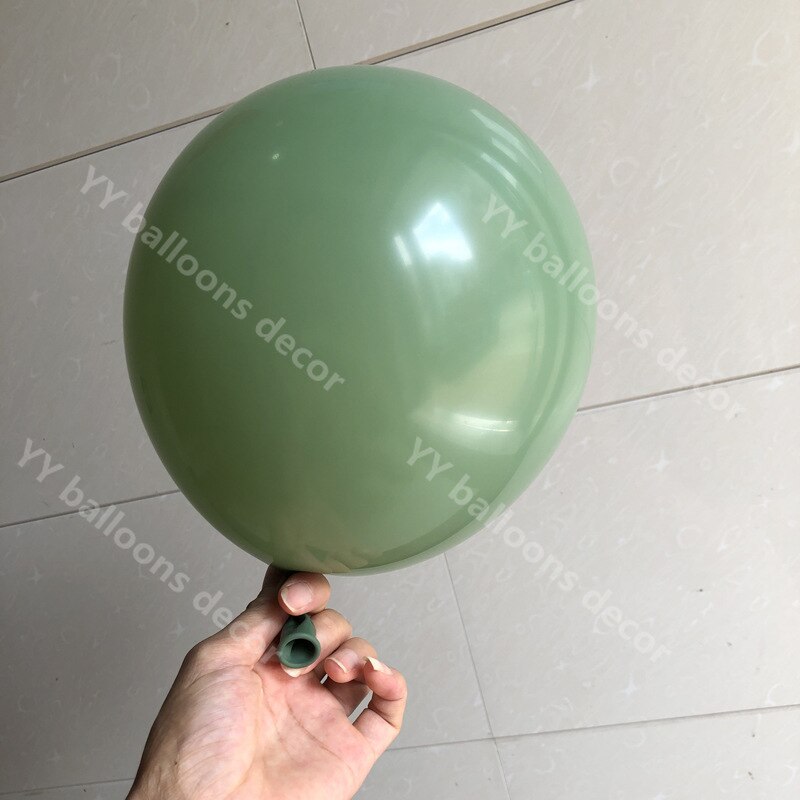 132 stk ballong krans bue kit 12ft lange grønne hvitt gull lateks ballonger pakke for baby shower bursdagsfest dekor forsyninger