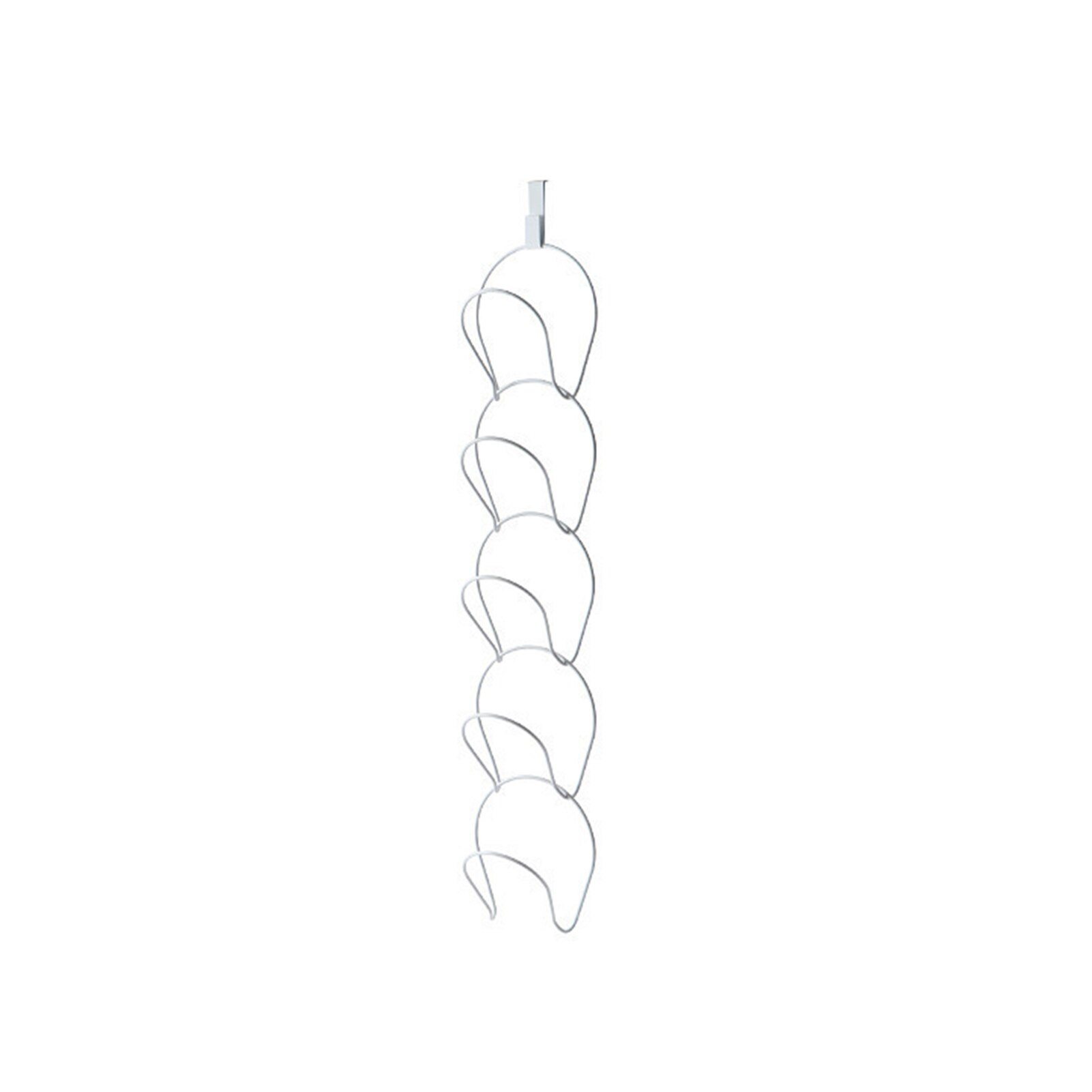 5 pièces porte/mur monté chapeau fer support casquette de Baseball serviette étagère support organisateur: WHITE