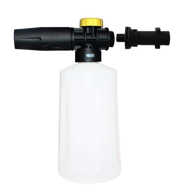 Lanza de espuma para nieve de 750ML para Karcher K2 K3 K4 K5 K6 K7, generador de espuma de jabón para lavadoras a presión de coche con boquilla pulverizadora ajustable