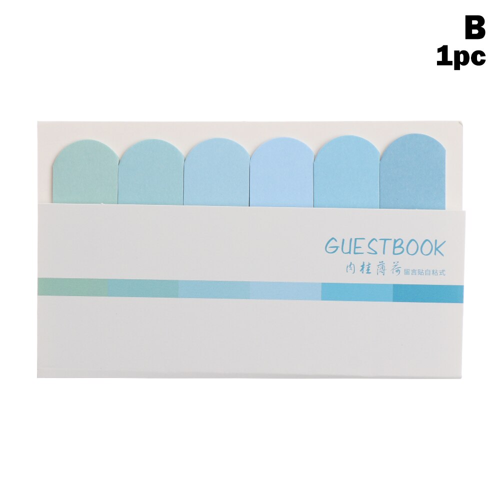 Schoolbenodigdheden Notes Memo Pad Paster Stickers Kawaii Snoep Gekleurde Stick Markers Notebook Pagina Index Vlag Sticky: B