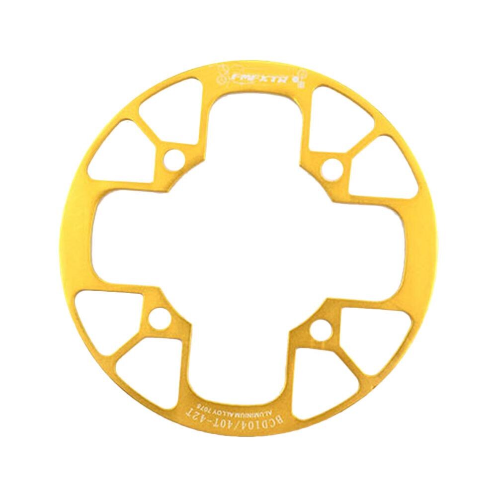Mtb Road Fiets Tandwiel Bescherming Crankstel Crank Guard Protector Bike Chain Wiel Ring Beschermende Cover Fietsen Accessoires: Gold 40-42T