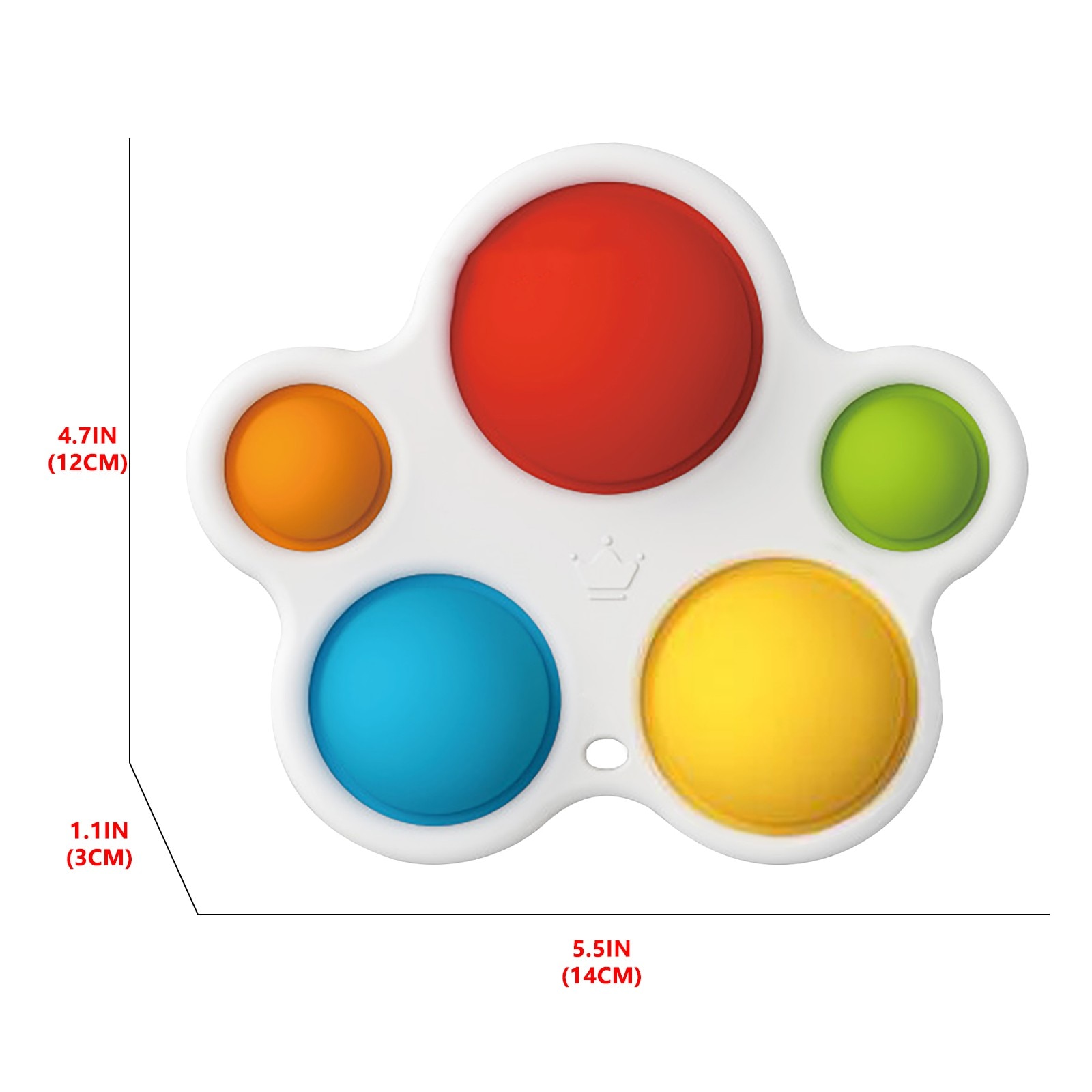 Fat Brain Toys Simple Dimple Fidget Toy Infant Early Education Intelligence Development And Intensive Training Toys Pop It Fidge