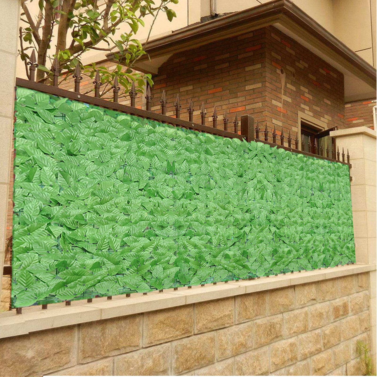 Artificial Privacy Screening Roll Garden Artificial Ivy Leaf Hedge Fence Wall Balcony Artificial Plant Gardening Supplies