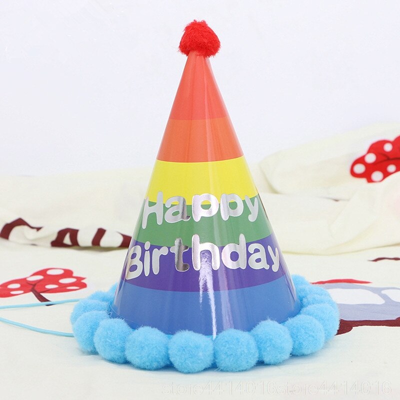 10pcs/set Birthday Festival Decorations Hat Paper Cap DIY Cone Hats Children Party Supplies Birthday Party Ornament 66