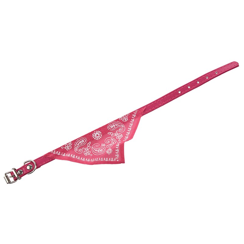 Roze Lederen Kraag Bandana Verstelbare Sjaal Voor Hond Kat Huisdier S