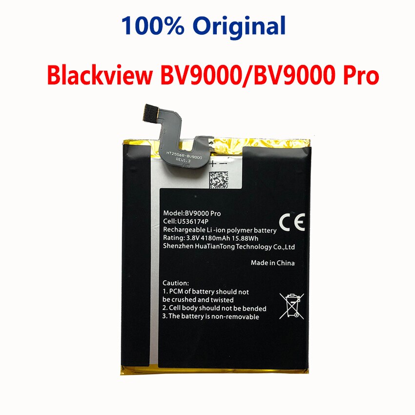 100% Original For Blackview BV5000 BV5500 BV6000 BV6000S BV6800 BV7000 BV8000 BV9000 BV9600 BV9700 BV9800 A20 Pro Phone Battery: BV9000 BV9000Pro