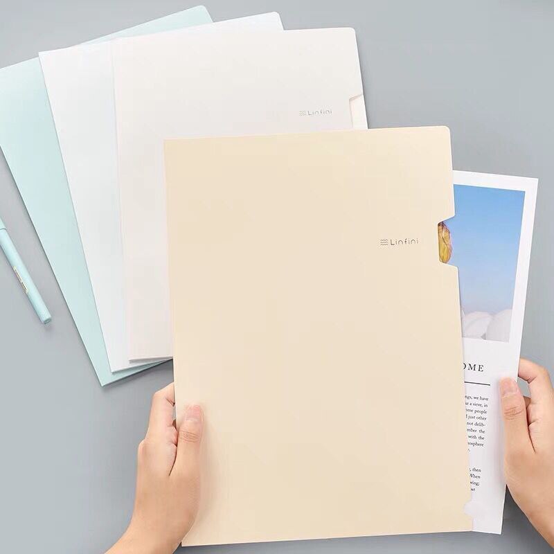 Deli File Folder Paper Document Bag Office File Folder Meeting Report Cover Students Paper Carpetas File Folders Office Supplies