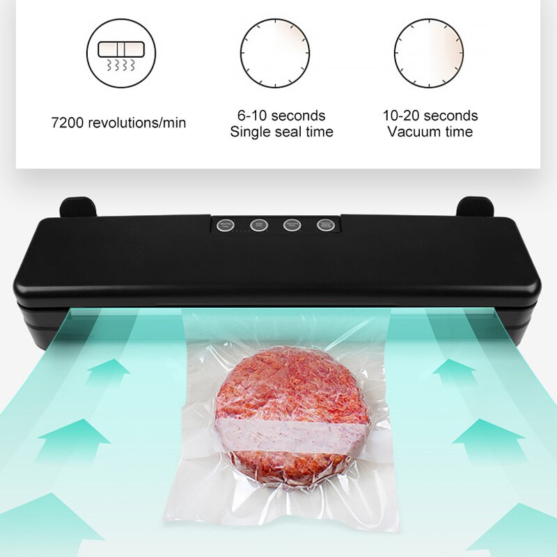 110V/220V Household Vacuum Sealer Packaging Machine Automatic Food Vacuum Sealer Portable Electric Vacuum Sealer for Food Saver