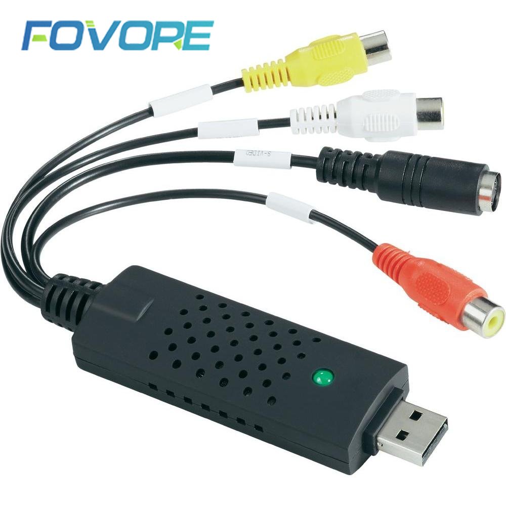 VHS vers convertisseur numérique USB 2.0 convertisseur vidéo carte de Capture Audio VHS Box VHS magnétoscope TV vers convertisseur numérique prise en charge Win 7/8/10