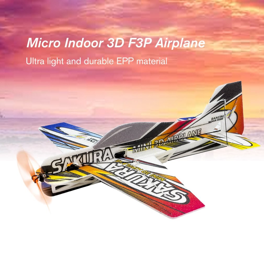 RC EPP Mikro Innen 3D F3P Flugzeug Sakura Radio Gesteuert Elektrische Flugzeug 420mm Spannweite Unmontiert müssen Bauen Flugzeug Ah