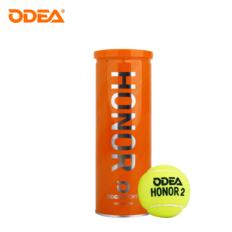 ODEA-pelota de tenis presurizadora de fieltro de lana, juego de presión , de alta elasticidad raqueta de tenis, pelota de entrenamiento aprobada por ITF: plum