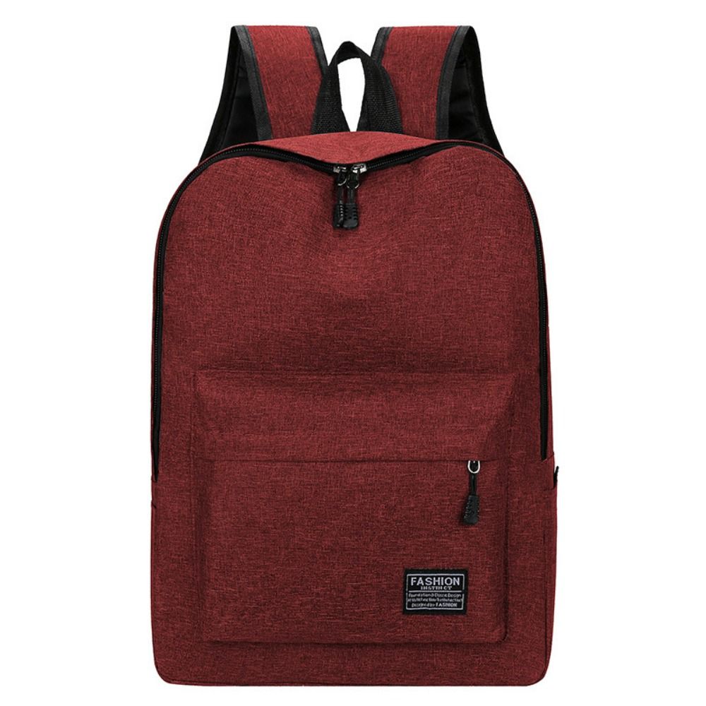 15 inches Versatile Backpack Trendy Washable Oxford Cloth Computer Bag Black Grey Blue Red School Student Backpack for Women Men: Blue