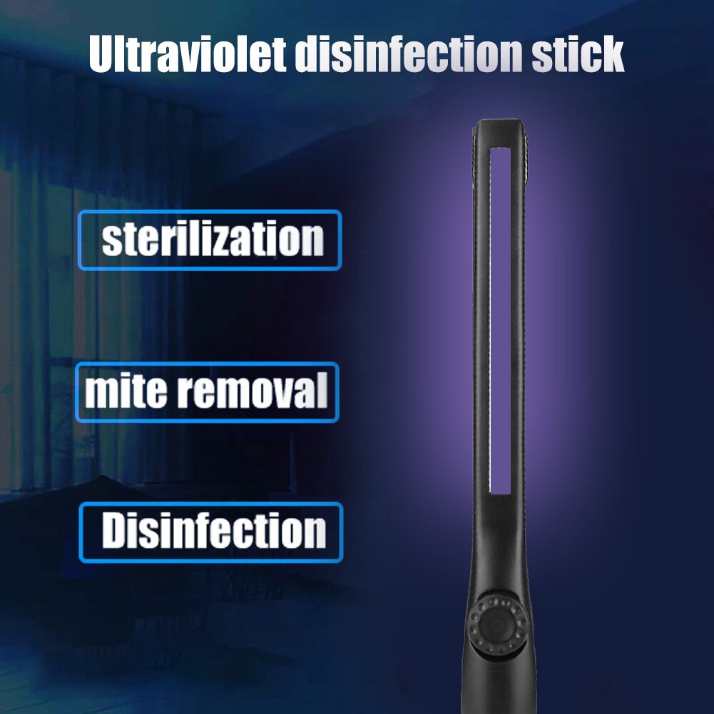 USB Portable UV Disinfection Light Wand Ultraviolet Sterilizer Stick 40LED UVC Germicidal Lamp Handheld Sterilizer Light