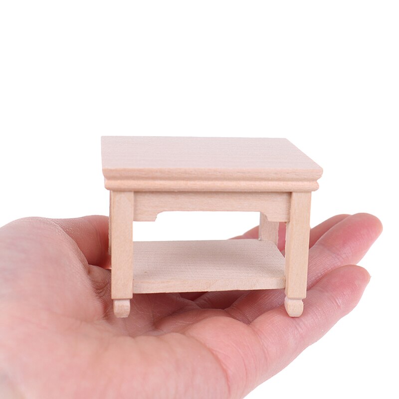 1/12 Miniatura casa delle bambole Mini In Legno Tavolo Da Tè Accessori Modello di vendita Calda