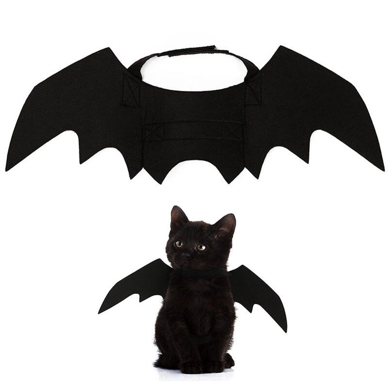 Söpö halloween pienet koirat kissa puku vampyyri pieni lemmikki kissa lepakko siivet halloween kissan siivet asusteet halloween koristeet
