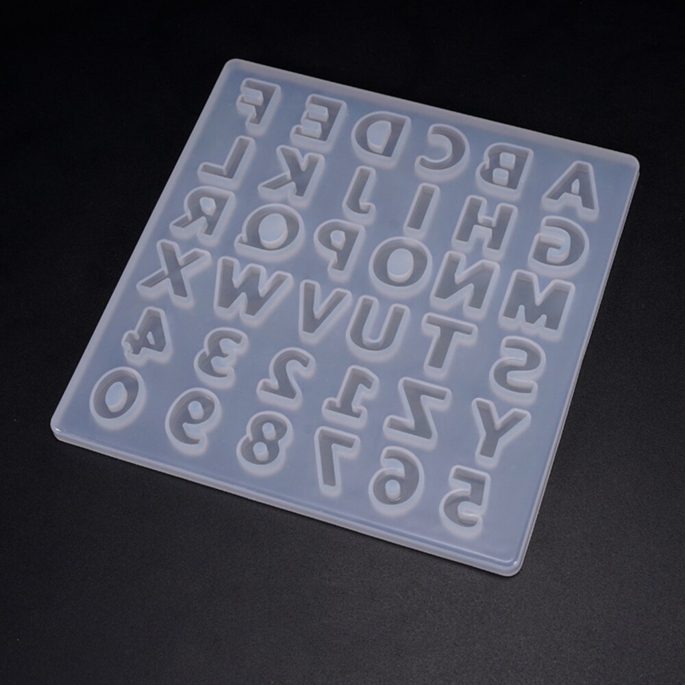 1PC 26 letras del alfabeto inglés Chocolate molde de silicona molde de la torta de caramelo moldes Fondant moldes para hornear accesorios de cocina para hornear molde