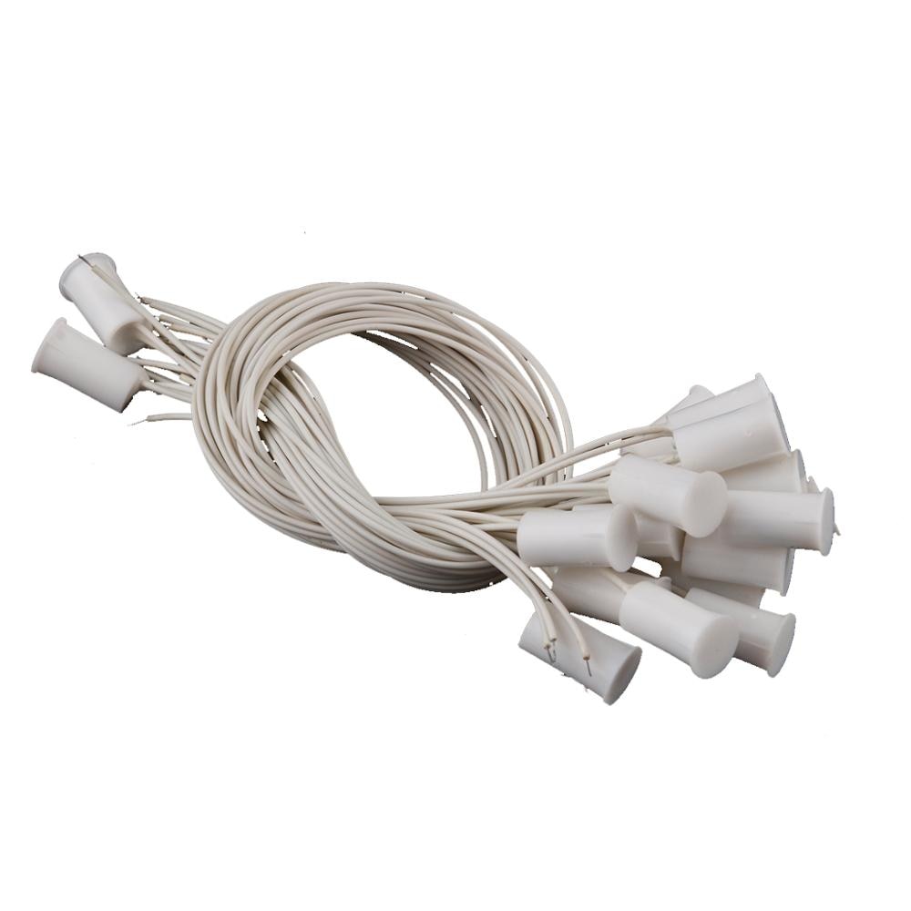 10pcs Wired Door Window Sensor Recessed Magnetic Contacts Security Reed Switch Alarm For Home Security Wired door magnetic alarm