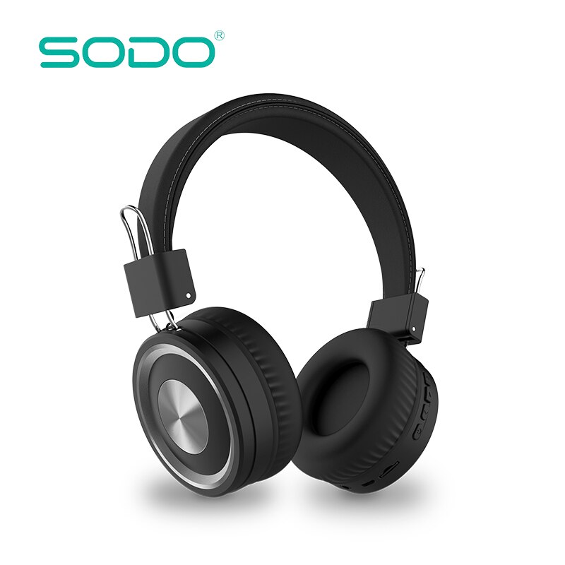 SODO 1002 Drahtlose Kopfhörer Bluetooth-kompatibel 5,0 Stereo Headset Verdrahtete Drahtlose Kopfhörer Faltbare mit Mic Unterstützung TF/FM