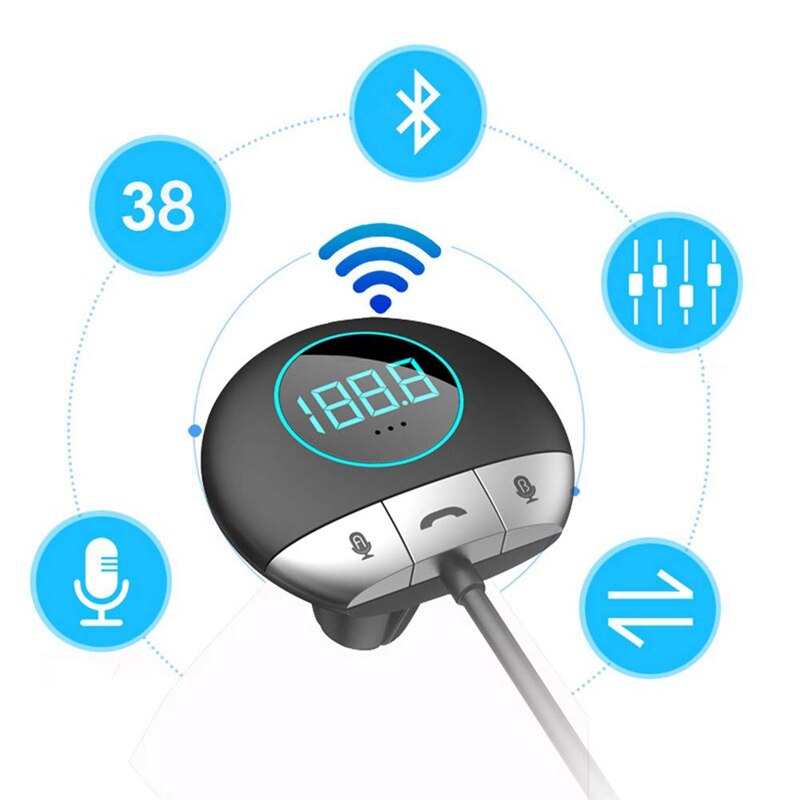 Auto Bluetooth Stimme Übersetzer 38 Sprachen Zwei-Weg Echtzeit FM Hände-Freies für Lernen Reisen Geschäft Erfüllen