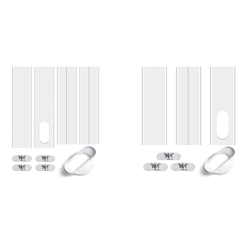 Air Conditioner Window Kit with Coupler Adjustable Window Seal for AC Unit,Sliding AC Vent Kit for Exhaust Hose