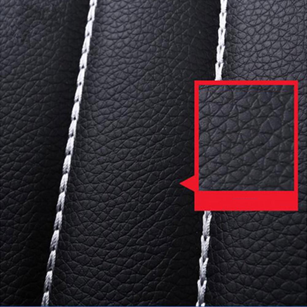 Car Seat Covers PU Leather Front Seats Black Faux Leather Car Seat Cover Set Universal Car Accessories Interior Seat Protector
