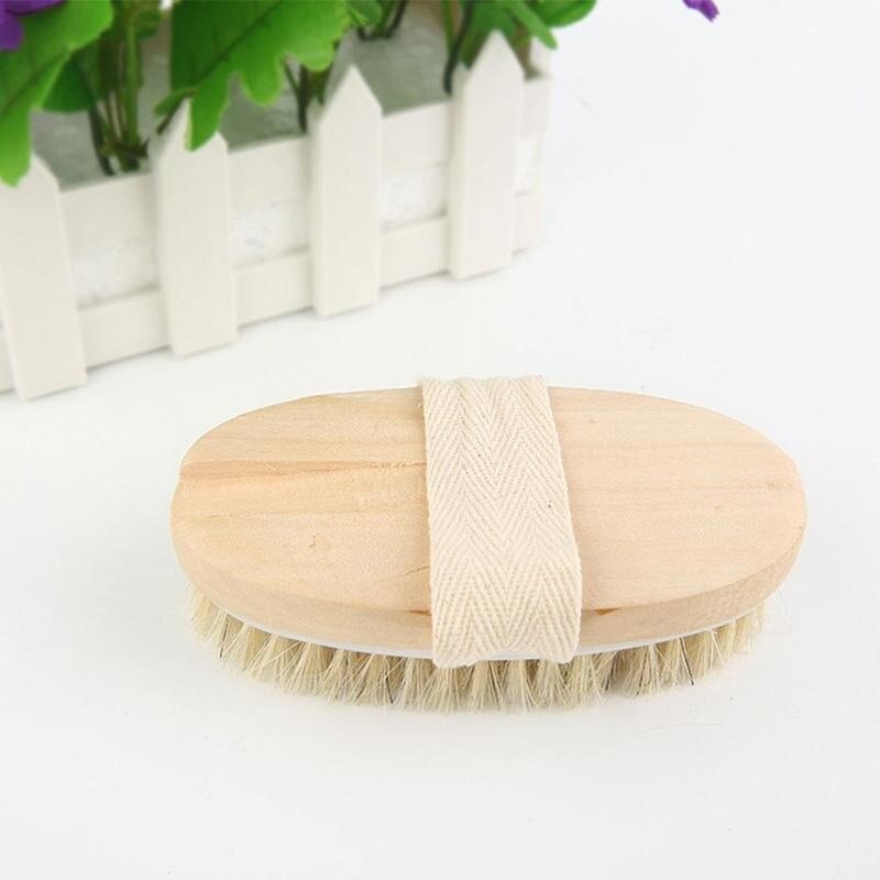 1 Pcs Wooden Back Brush Long Handle Bath Natural Brushes Brushes With Body Bathroom Massager Wooden Shower Exfoliating Hand X6P8