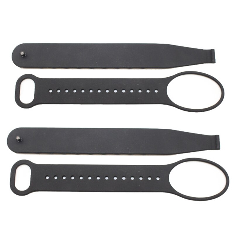Siliconen Knuckle Bandjes Voor Oculus Quest 1/Rift S Vr Headset Contact Controller Verstelbare Handgreep Strap: Black