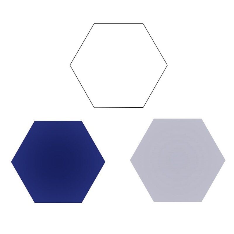 12Pcs Hexagon Acoustic Absorption Panel Board Polyester Fiber Felt Soundproofing Insulation Beveled Edges Wall Tiles