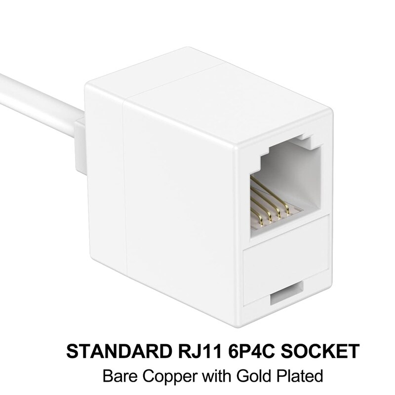 4 stück von RJ45 Männlichen zu RJ11 Weibliche Adapter, telefon RJ11 6P4C Weibliche zu Ethernet RJ45 8P4C Männlichen Konverter Kabel