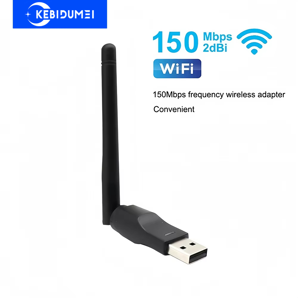 150 Mbit/s Mini-USB-WLAN-Adapter 2,4 GHz mit Antenne USB-Wireless-Netzwerkkarte 802.11n/g/b Ethernet USB-Dongle LAN PC WiFi-Empfänger