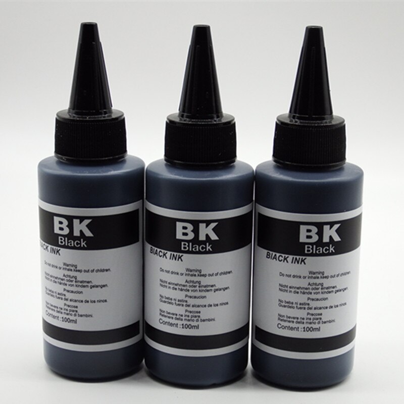 Kleur Refill Dye Inkt Kit Kits Voor Epson Stylus SX230 SX235W SX420W SX425W SX430W SX435W SX438W Hervulbare Printers: 3BK