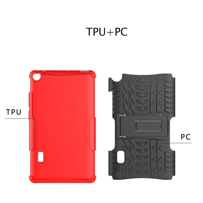 Pour Huawei MediaPad T3 7 BG2-W09 étui 7.0 pouces WiFi Version tablette étui hybride armure béquille silicone support Funda FilmPen