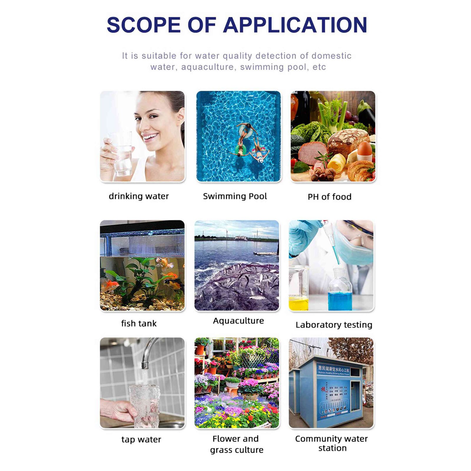 4-in-1 Digital Ph Meter Pen Multi-function PH/ TDS/EC/Temperature Checker Water Tester Measuring Instruments