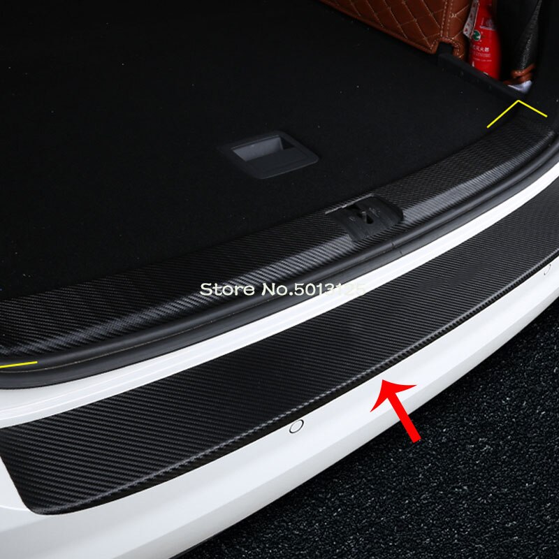 For Volkswagen VW Golf 8 MK8 2022 Interior Exterior Rear Door Trunk Sill Plate Bumper Protector Cover Trim Accessories: Exterior 1Pcs