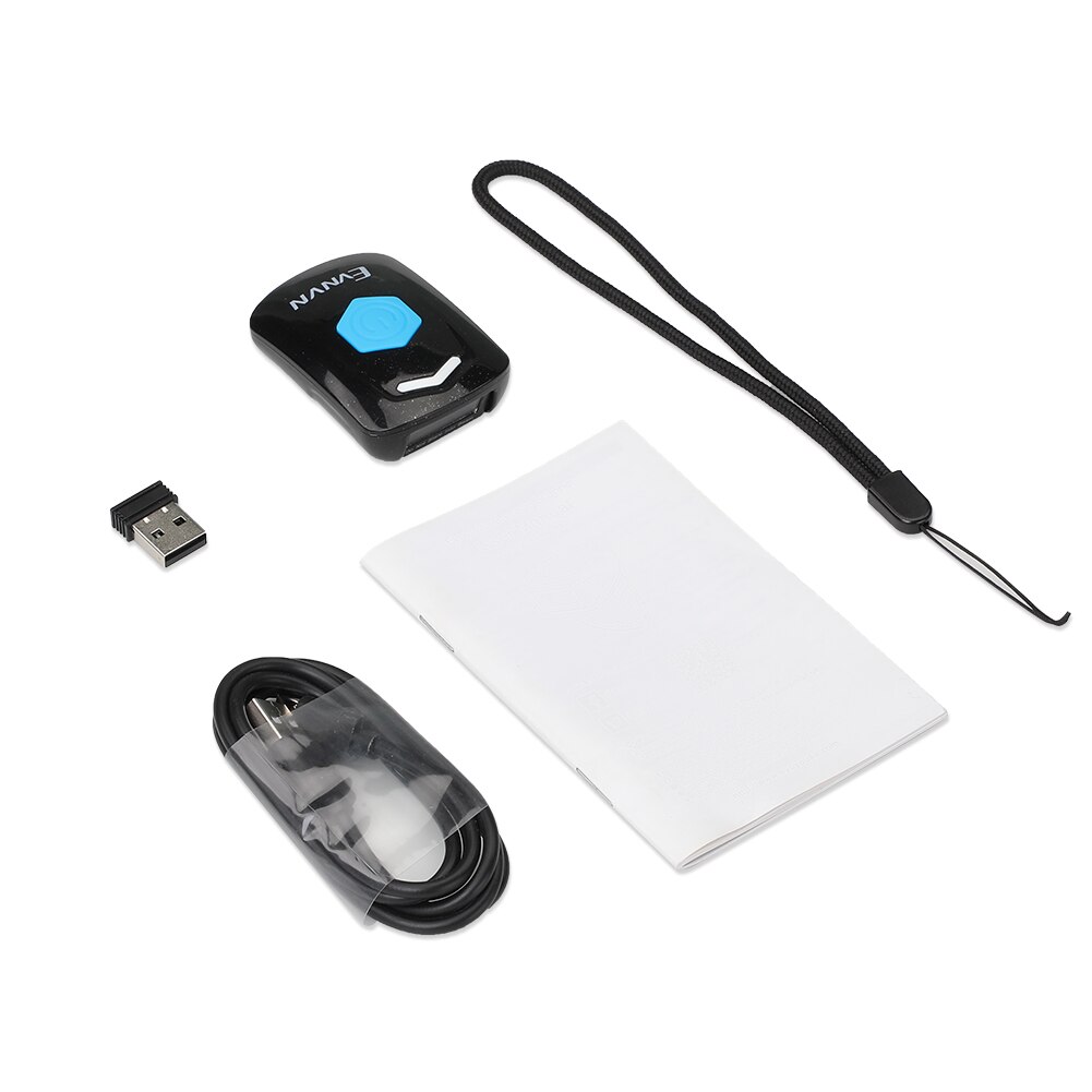 Mini 2d bluetooth stregkodescanner bærbar  qr 1d stregkodelæser skærmscanning 2.4g trådløs usb kablet arbejde med telefon tablet