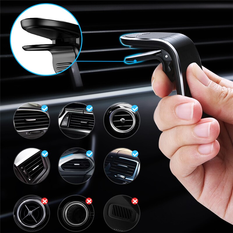 Metal Magnetic Car Phone Holder for  Jeep CHEROKEE Rene Air Vent Clip Mount Magnet Mobile Stand GPS Display Air Vent Car Holder