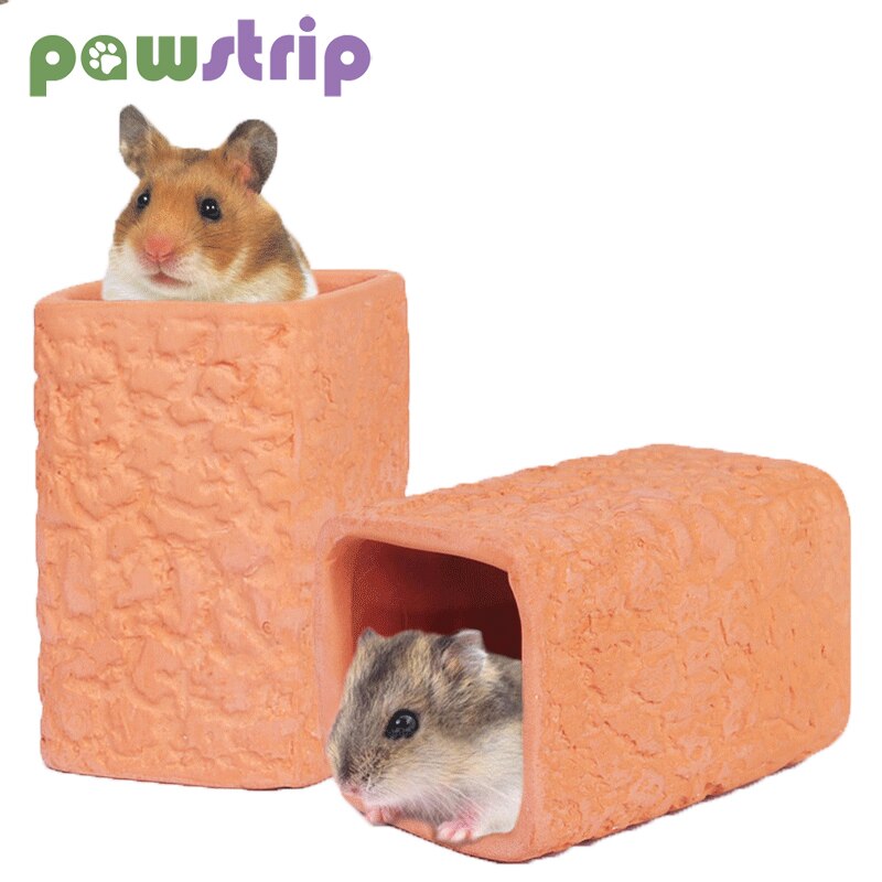 Keramisk hamster tunnel reir små kjæledyr rør sengehus reir for kaniner marsvin sommer kjøling hamster leker små kjæledyr leketøy
