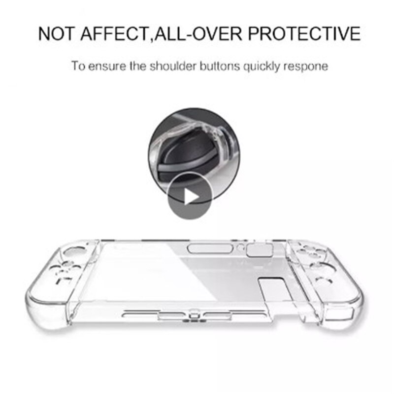 Clear Back Tas Beschermhoes Transparante Tpu Case Siliconen Anti-Vuil Anti-Krassen Anti-Schade Voor Nintendo schakelaar Ns Nx