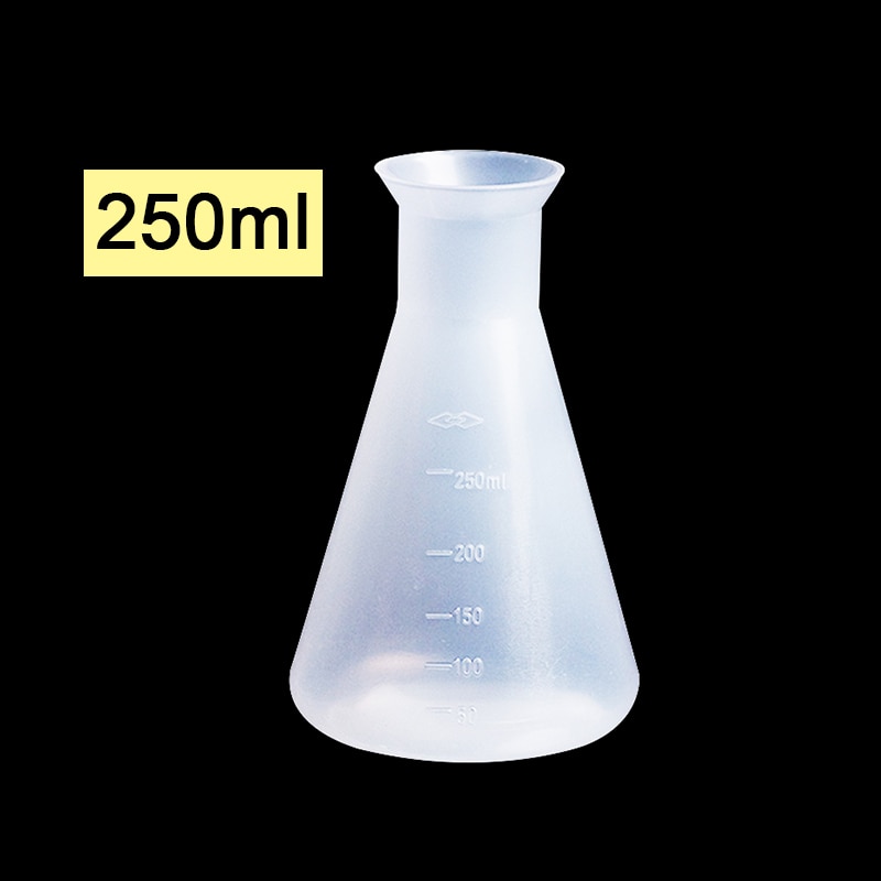 Transparent Laboratory Conical Flask Plastic Science Glass Plastic Flask Safety Glassware Laboratory School Research Supplies