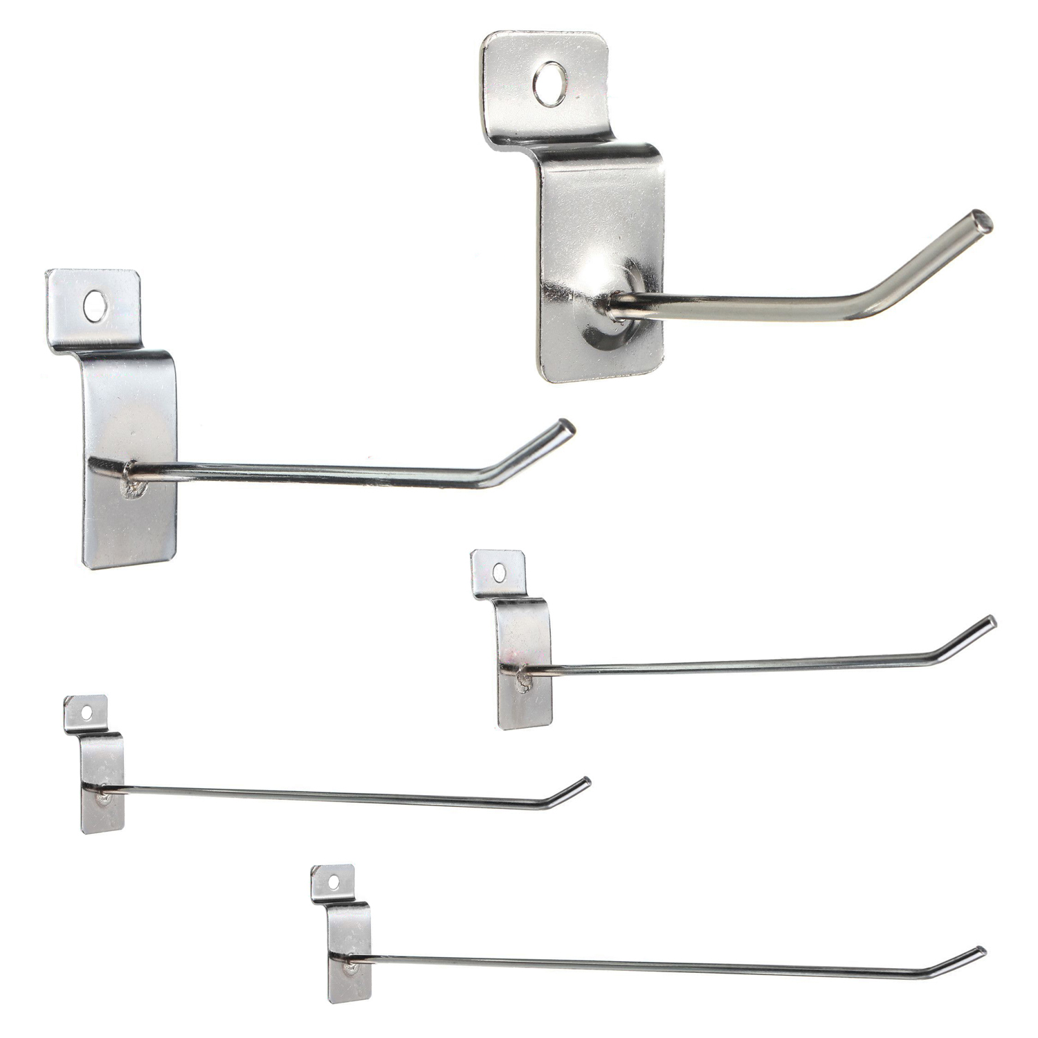 25 x Slatwall Single Hook Pin Shop Display Fitting Prong Hanger