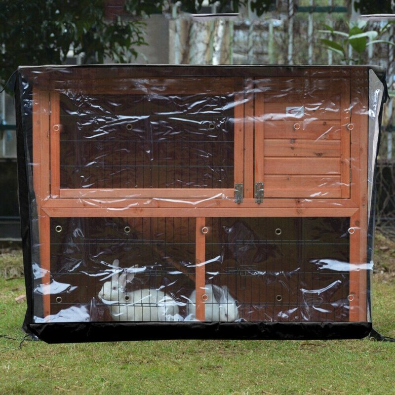 Funda impermeable para conejera de conejo, cubierta para jaula de animales pequeños, resistente a los rayos UV, producto para mascotas