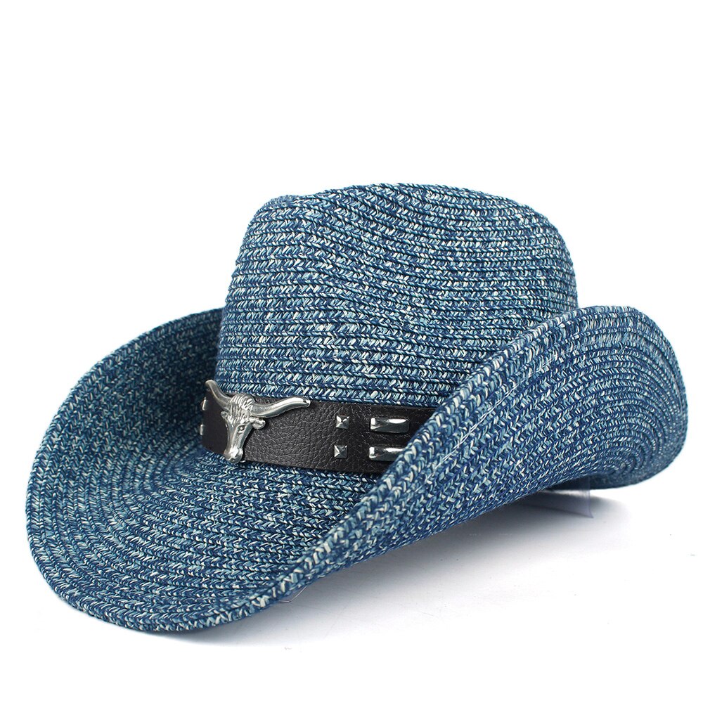 Frauen Hohl Western Cowboy Hut Dame Sommer Stroh Bohemian Quaste Sombrero Hombre Strand Cowgirl Jazz Sonnenhut