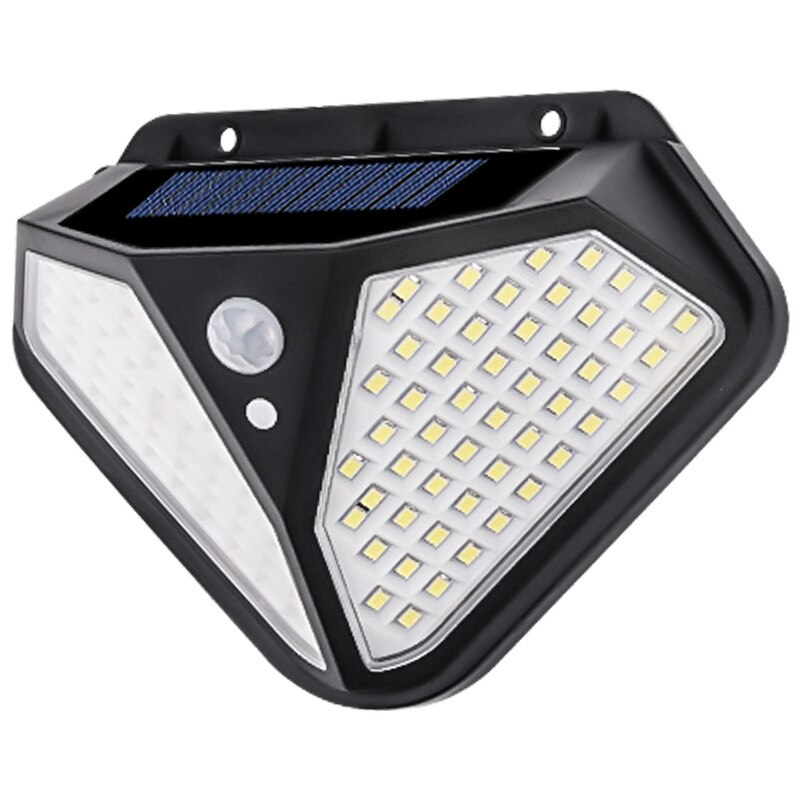 Lumière solaire avec capteur de corps humain, luminaire d'extérieur, idéal pour un jardin, un sentier, une véranda ou la rue, 102 s: 102LED