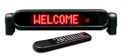 7*50 Pixel Rode Led Auto-Display Afstandsbediening Programmeerbare LED Message Sign