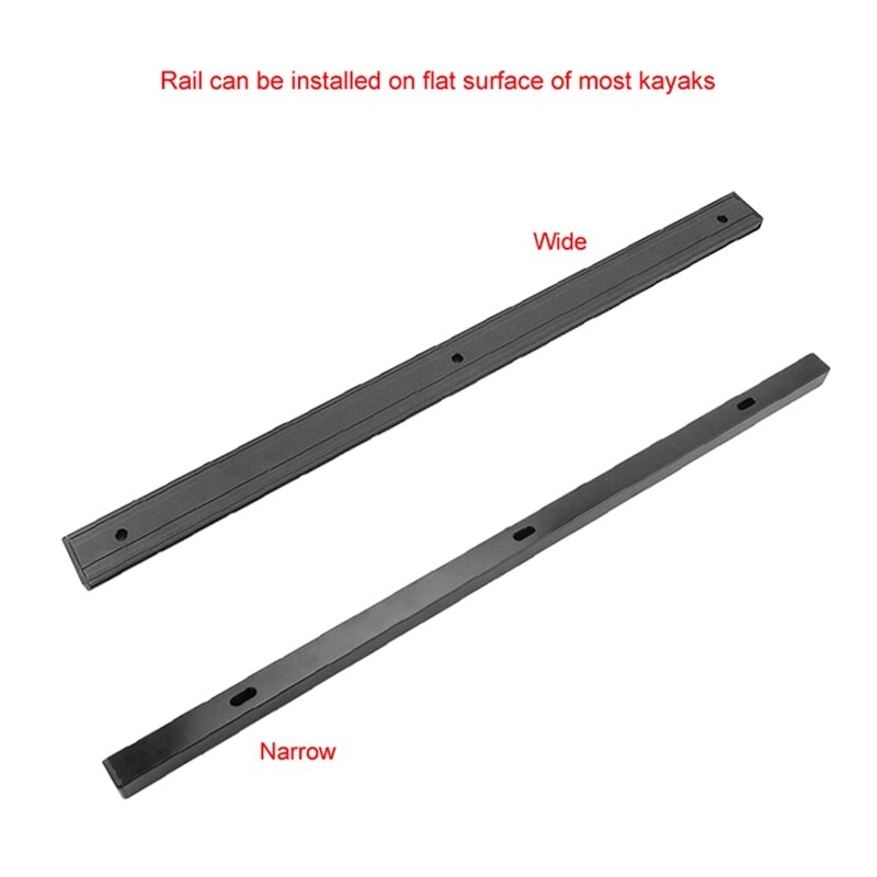 Kayak Slide Track Rails Bracket Accessories Fishing Rod Rack Holder Mounting Base Tackle Canoe Inflatable Marine Boat