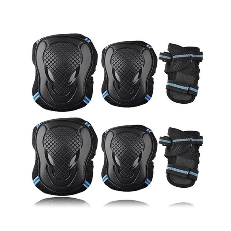 3pcs/Set Roller Skating Protective Gear Knee Wrist Gloves Set Roller Skates Bull Head Protector Cycling Riding Knee Protector