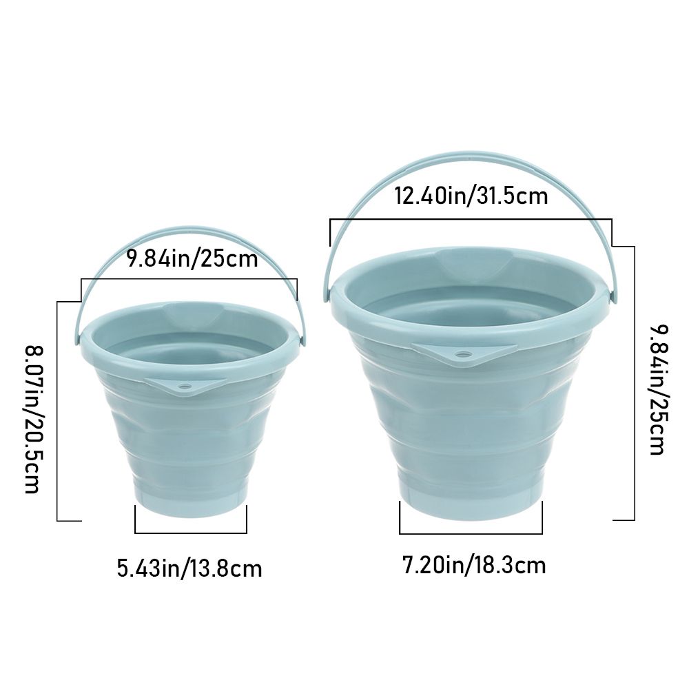 5/10L Portable Foldable Bucket Basin Tourism Outdoor Clean Bucket Fishing Camping Car Wash Mop Folding Buckets with Handle