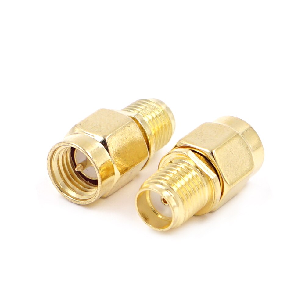 connector 2pcs RF coaxial coax adapter RP-SMA male female to RP SMA Female male Connector: 03
